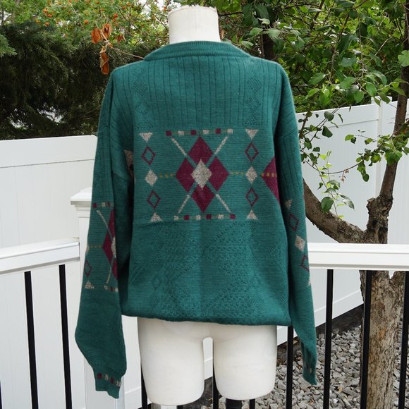 LASA Forest Green Wool Blend Sweater - Picture 5 of 8
